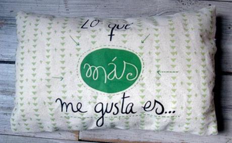 Cojín lo que más me gusta cojín con dibujos