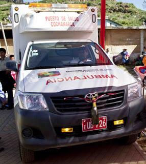En Oyón: COMUNA DE COCHAMARCA YA TIENE SU AMBULANCIA EQUIPADA…