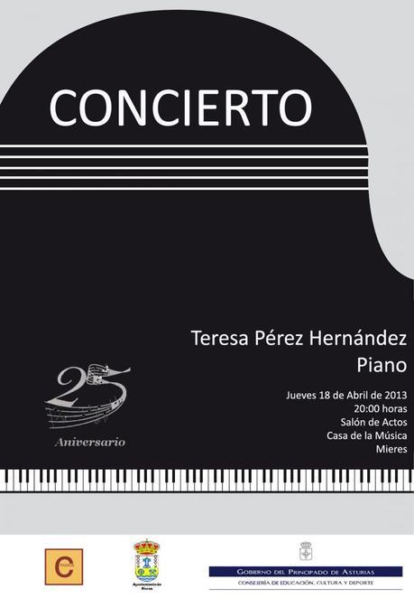 Lección pianística de Teresa Pérez en Mieres