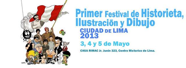 Programa de actividades, I Festival de Dibujo, Historieta e Ilustración “Ciudad De Lima”