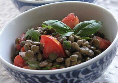 Ensalada rápida de lentejas