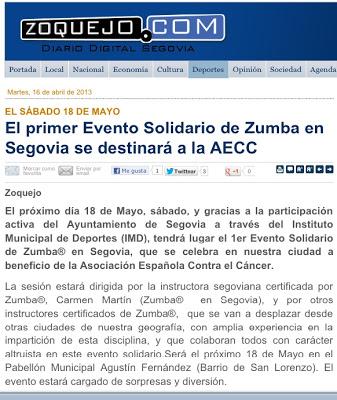 zumba en segovia noticia prensa