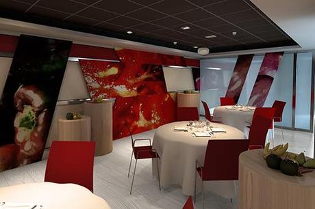 A-cero presenta una propuesta de interiorismo para un restaurante en Madrid