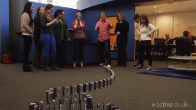 efecto dominó con 10 iPhone 5