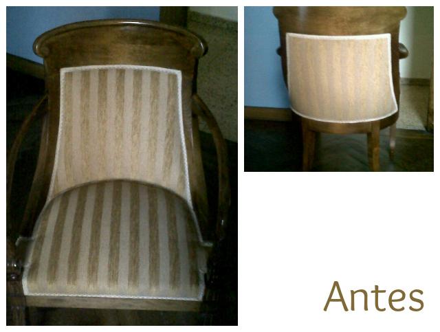 Antes y Después: Una Silla con la bandera de la Union Jack, por Paula