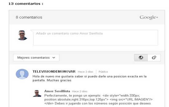 Habilitar comentarios de Google+ en Blogger