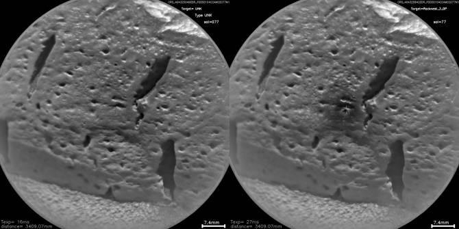 Robot Curiosity Muestra Imagenes de Rocas en Marte