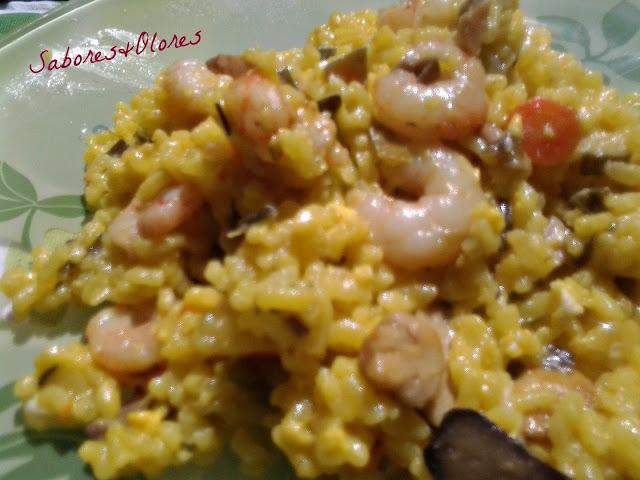 ARROZ FRITO CON CAMARONES ...COREA DEL NORTE (MI VERSIÓN )
