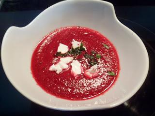 crema fria de remolacha