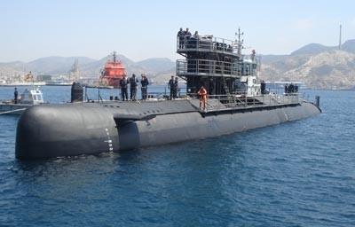 El submarino Mistral, S-73, de la Armada Española, vuelve al mar