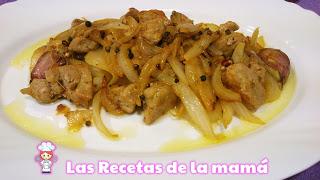 Receta de Encebollado de Solomillo Ibérico al popurrí de pimientas
