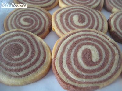 Galletas de vainilla y chocolate