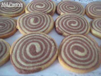 Galletas de vainilla y chocolate