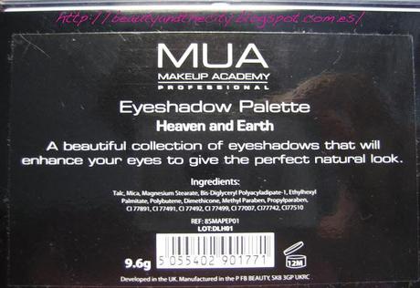 MUA Eyeshadow Palettes