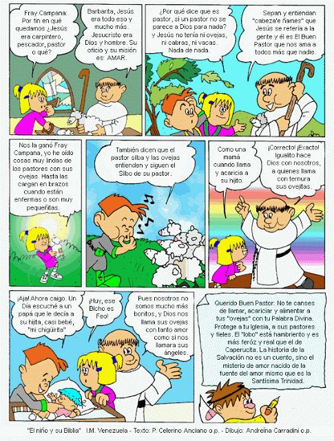 EVANGELIO DOMINICAL EN CÓMIC: (IV Domingo de PASCUA) 21 DE ABRIL 2013