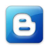 Logo azul de blogger