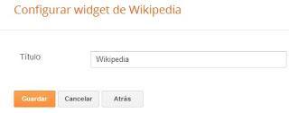 Configurar gadget de Wikipedia
