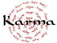 karma La ley del karma, o ajustar el efecto a su causa