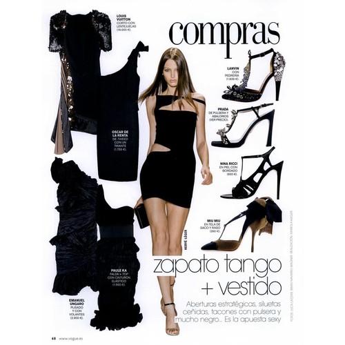 Vogue España Editorial Zapato Tango + Vestido, April 2009