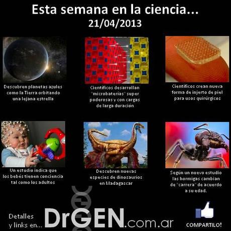 semana en ciencia1 Esta semana en ciencia   21 de abril 2013