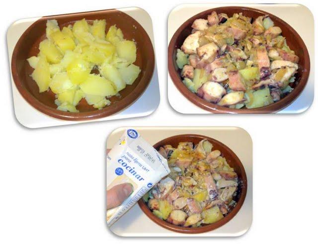 Tartiflette de pulpo