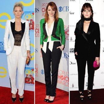 Olivia Palermo, Kate Moss, Kim Kardashian y muchas famosas adoran la chaqueta de esmoquin.