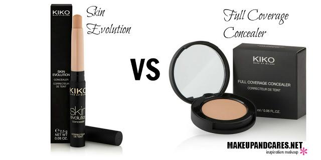 Full Coverage Concealer Vs Skin Evolution Concealer de Kiko.