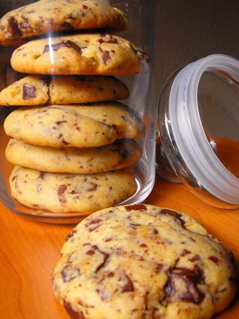 Cookies con trozos de chocolate