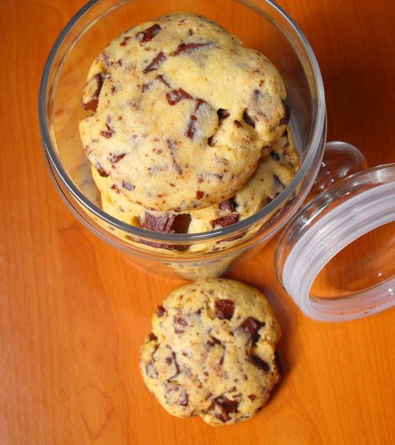 Cookies con trozos de chocolate