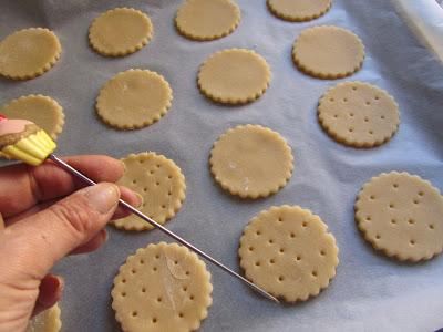 Galletas rellenas de chocolate