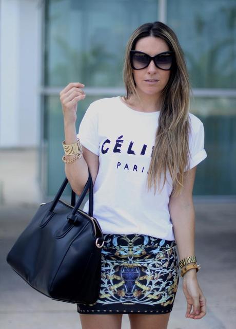 Celine logo tee look (5)