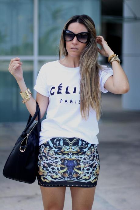 Celine logo tee look (4)