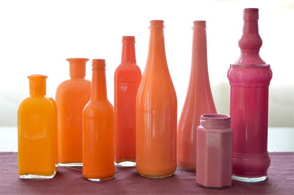 Crea tu propia colección de botellas pintadas