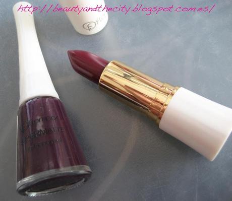 Flormar - uñas y labios berenjena (un flasback al otoño)