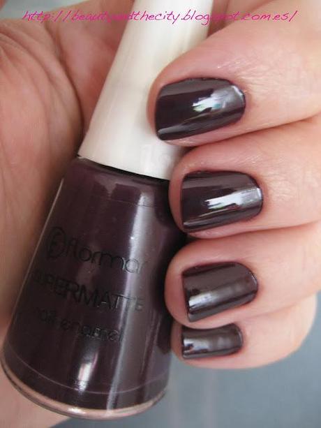 Flormar - uñas y labios berenjena (un flasback al otoño)