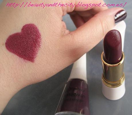 Flormar - uñas y labios berenjena (un flasback al otoño)