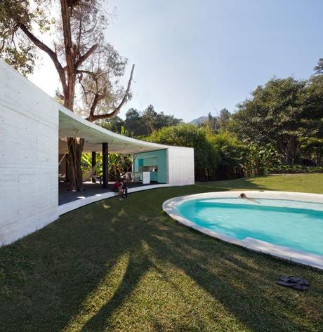 Una casa sorprendente en la naturaleza mejicana.