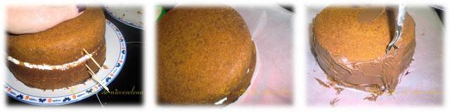 Tarta de chocolate cerditos en  cuba de barro