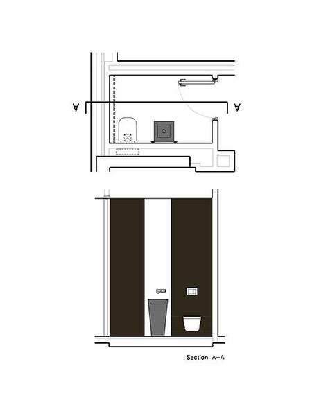 Diseños de cuartos de baño para la vivienda proyectada por A-cero en Beirut