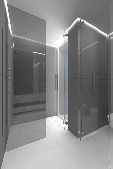 Diseños de cuartos de baño para la vivienda proyectada por A-cero en Beirut