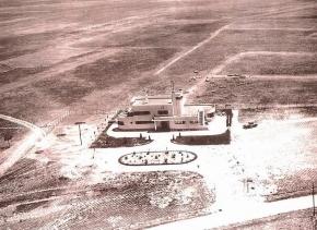 Imagen del primera Aeropuerto de Barajas (entonces Aeródromo) cuando fue inaugurado en 1931
