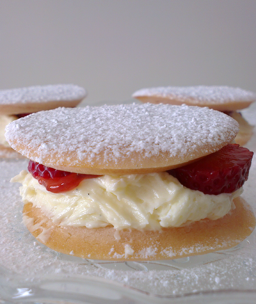 ♥ Whoopie pies de fresa 
