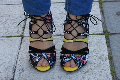 patchwork sandal zara