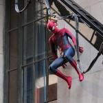 Spiderman en el rodaje de The Amazing Spider-Man 2