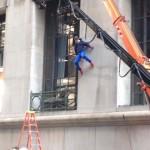 Spiderman en el rodaje de The Amazing Spider-Man 2