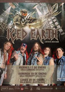 Iced Heart en enero de 2014 en Madrid, Valencia y Barcelona