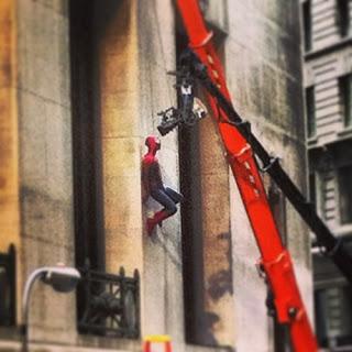 Fotos del detrás de cámaras de Amazing Spiderman 2