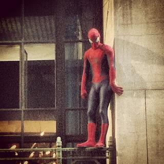 Fotos del detrás de cámaras de Amazing Spiderman 2