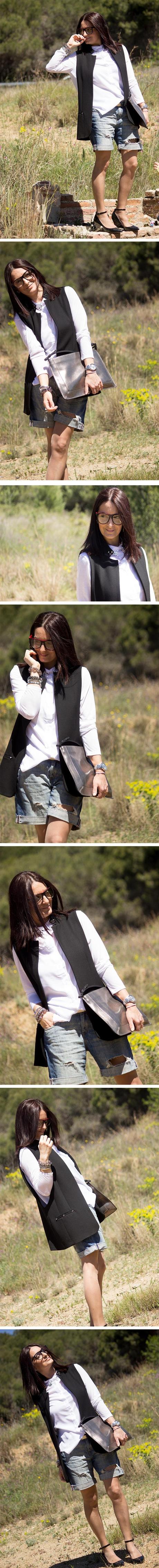 Intellectual look and shorts