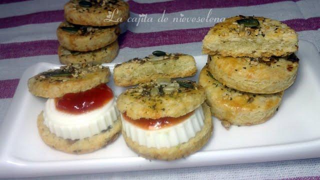 Scones de pesto y anchoa